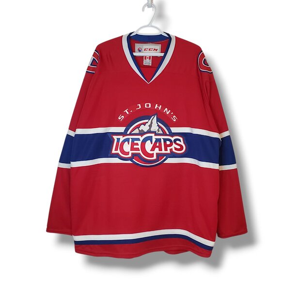 St. John's Ice Caps AHL CCM Jersey Red Size 2XL - Picture 1 of 6